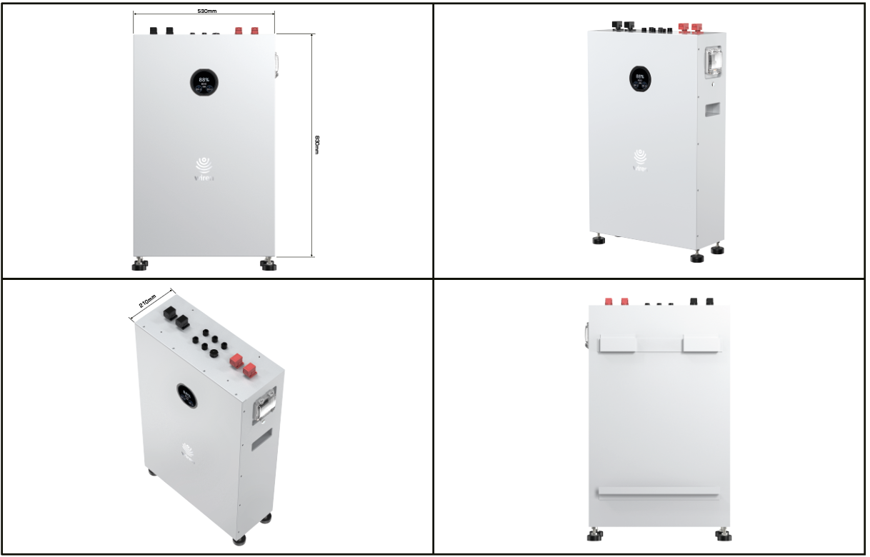 U16 IP65 51.2V 314AH LiFePO4 wall mounted residential battery