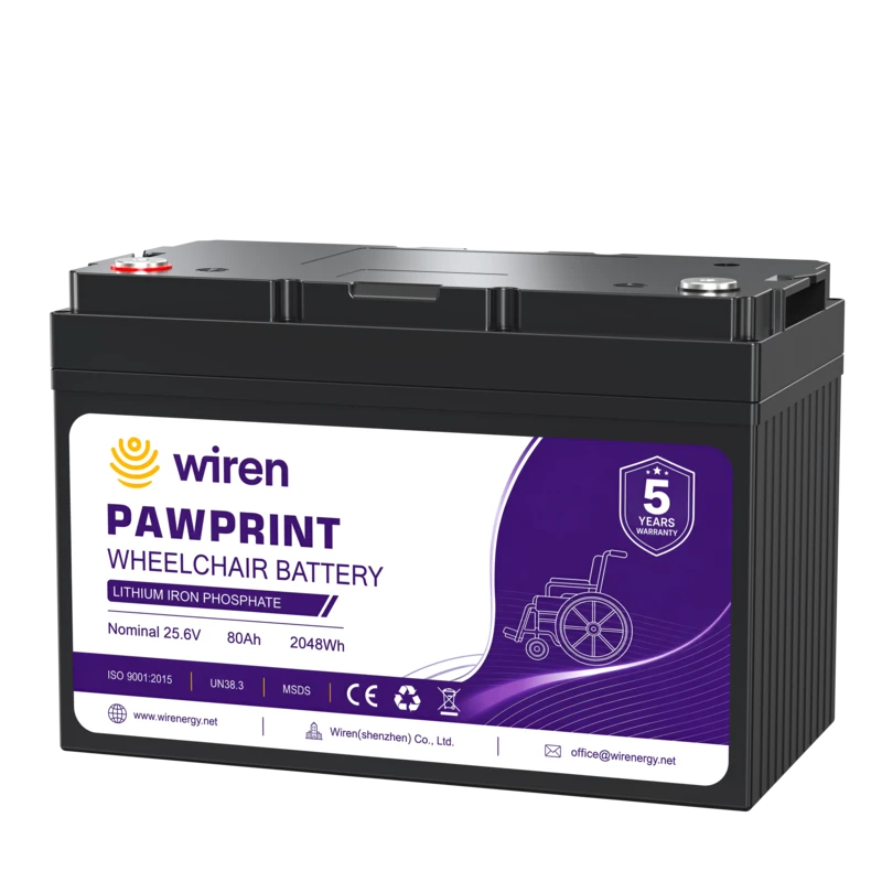 25.6v 80Ah 2048Wh Wheelchair Battery