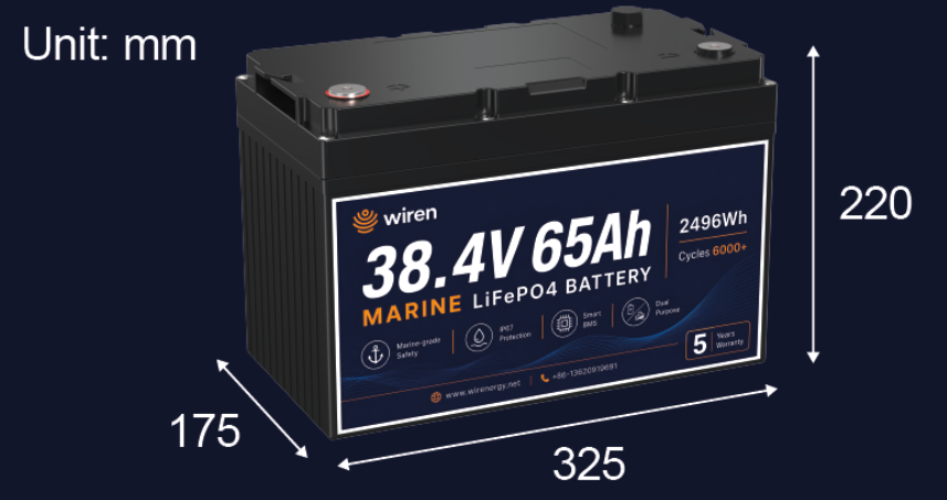 Triton 3665 LifePo4 Marine Battery