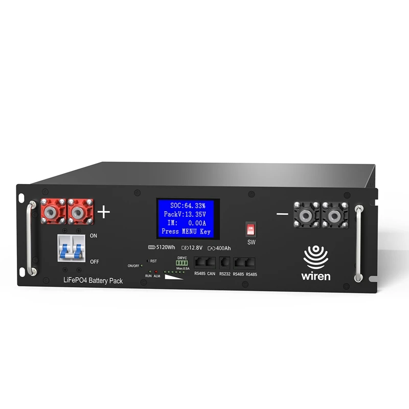 U5-12 12.8V 400Ah LiFePO4 Rack Battery