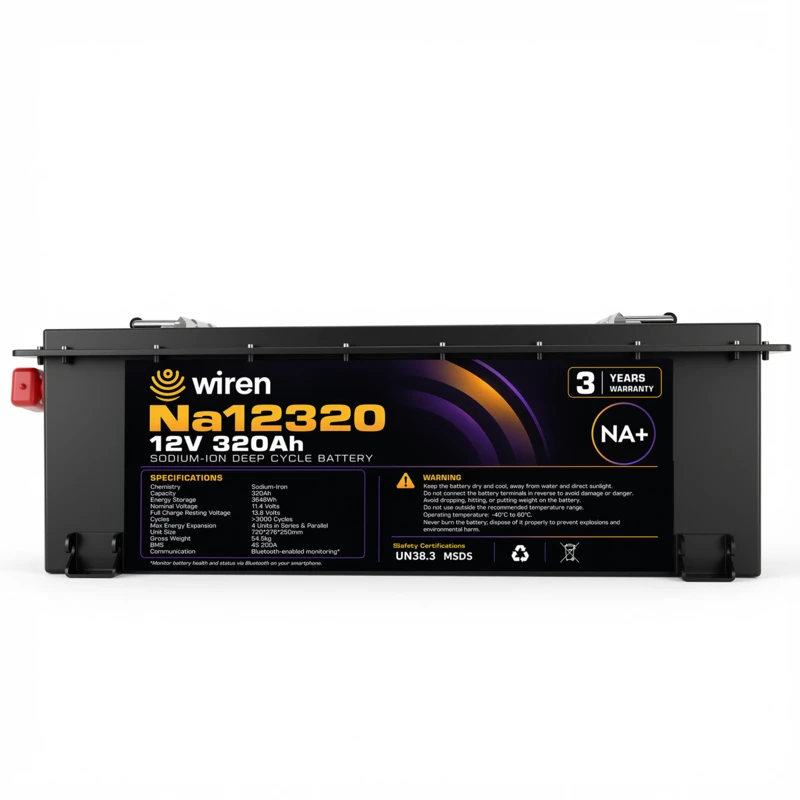 Sodium battery 12V 320Ah